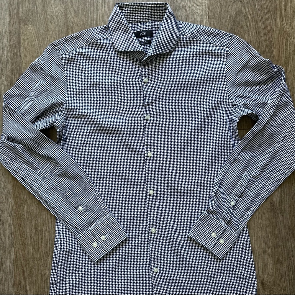 Hugo Boss Houndstooth Dress Shirt